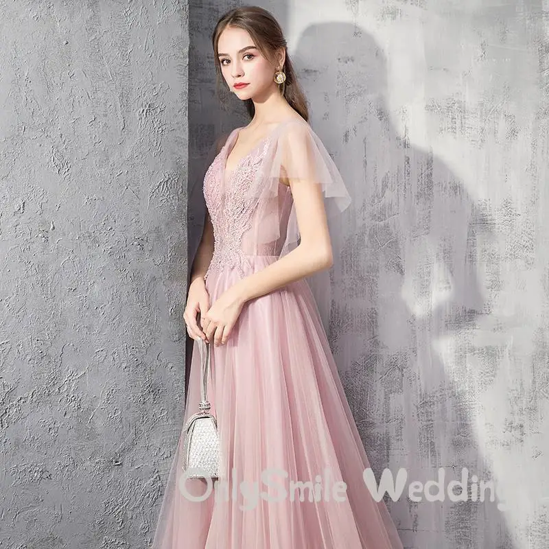 Бисерные вечерние платья роскошное Тюлевое ТРАПЕЦИЕВИДНОЕ бисерное платье с