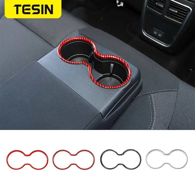 

Аксессуары для салона TESIN Dodge Charger 2015 +, автомобильный подлокотник, подстаканник, декоративные наклейки для Dodge Charger 2015 +