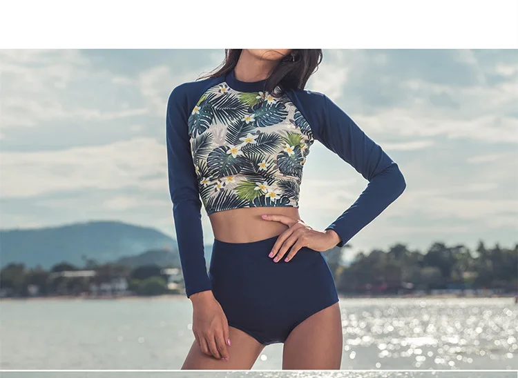 Женский купальник Rashguard для девушек купальный костюм серфинга кайтсерфинга с