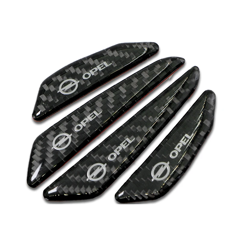 

4pcs Car Badge Door Side Edge Protection Guards Decorative Sticker for Opel Astra H G J Insignia Mokka Zafira Corsa Vectra C D