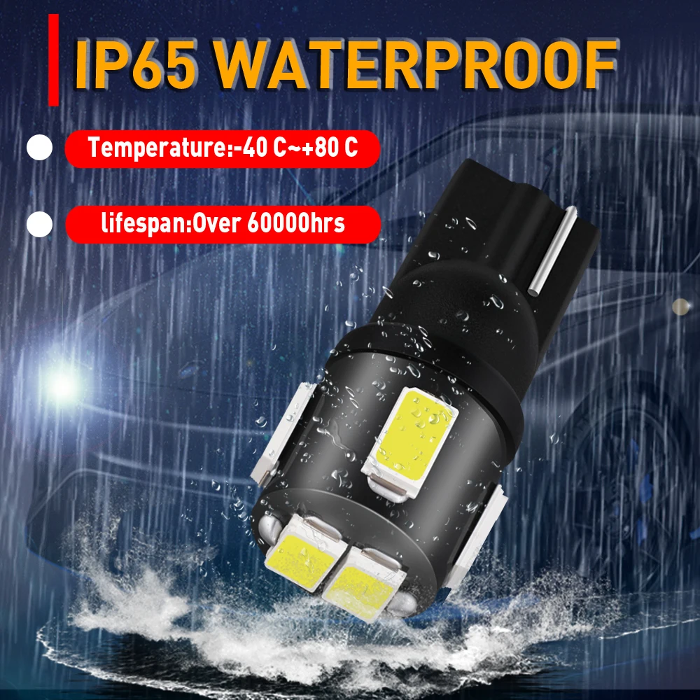 

10x T10 LED Bulb W5W 194 Auto Interior Reading doom Lights For Audi A3 A4 A5 A6 BMW E90 E91 E92 E93 Ford Focus Car Lights 12v VW