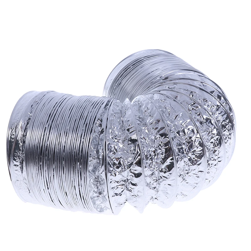 4 дюймовая 100 мм трубка для вентиляции из ПВХ алюминиевая шланг воздуха гибкий