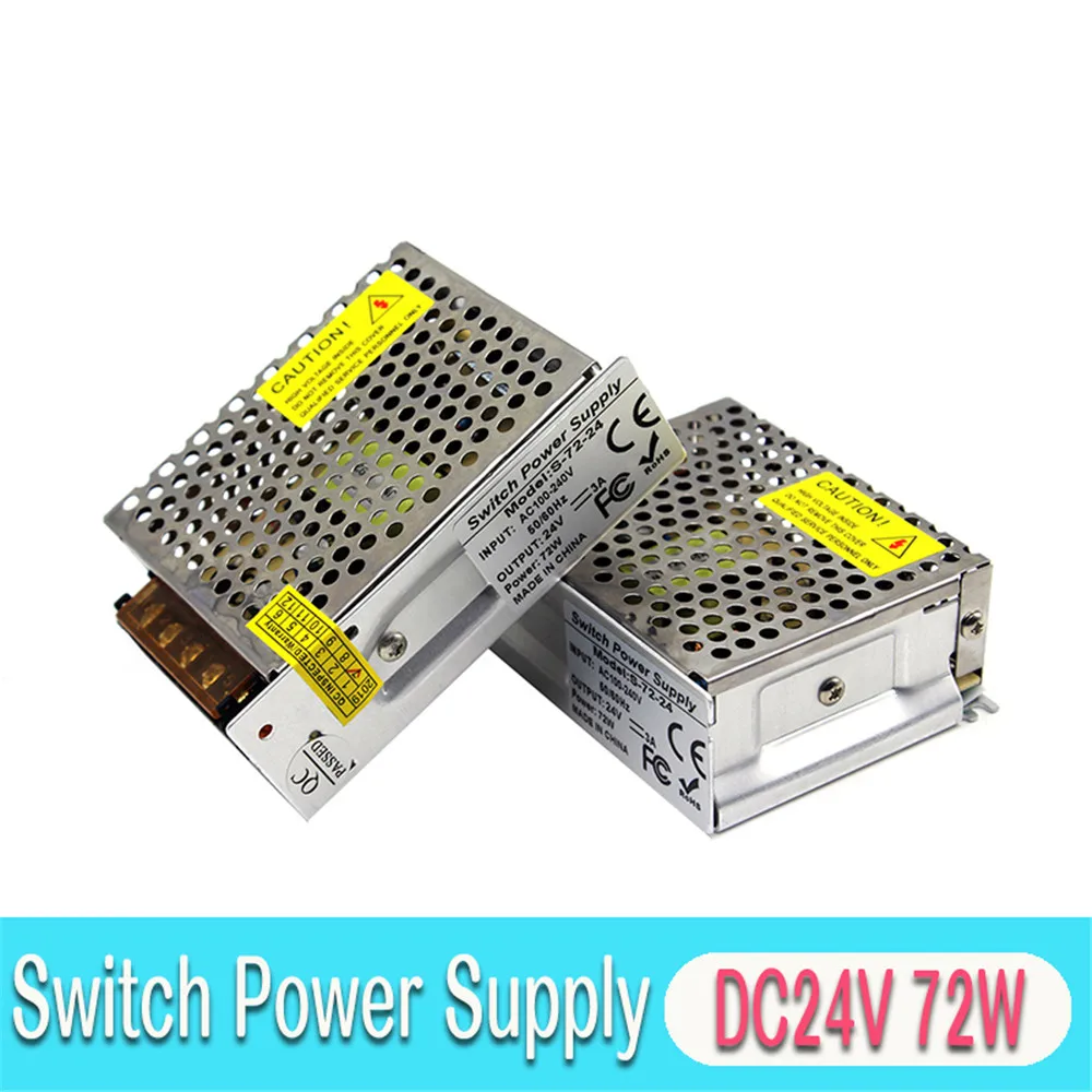 Источник питания DC 12V 15V 18V 24V 25W 36W 48W 60W 72W светильник ing трансформаторы 110v 220v AC к DC24V