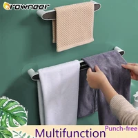 wall mounted slipper rack waterproof towel hanger multifunction punch free shelf clothing holder self adhesive bathroom storage