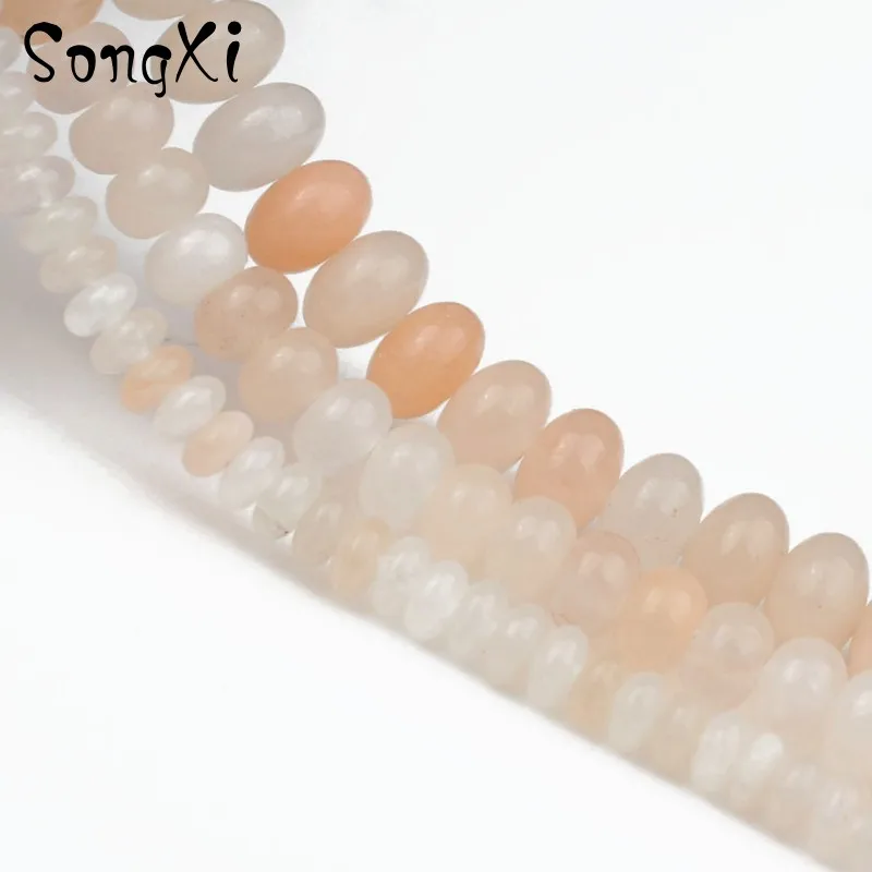 4 6 8 MM Natural Stone Light Pink Aventurine Rondelle Round Loose Spacer Beads Diy Bracelet Necklace For Jewelry Making 15 Inch | Украшения