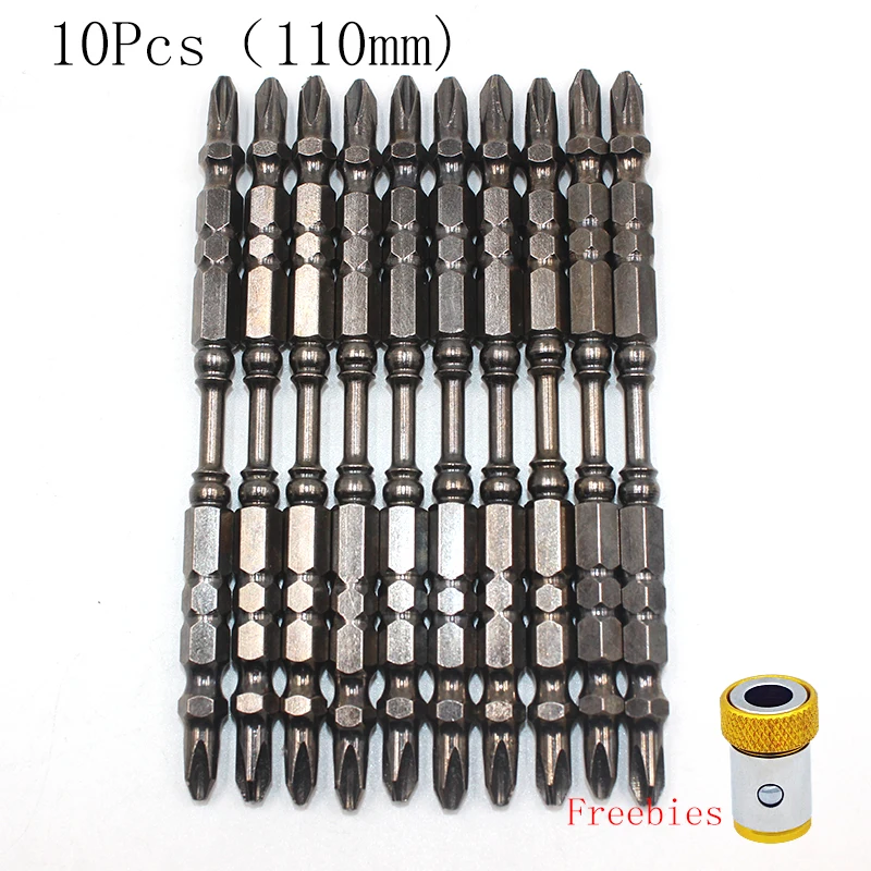 5/10PCS double-head PH2 screwdriver set 65-110mm 1/4 magnetic cross non-slip hand tool ring bit Accessories | Инструменты
