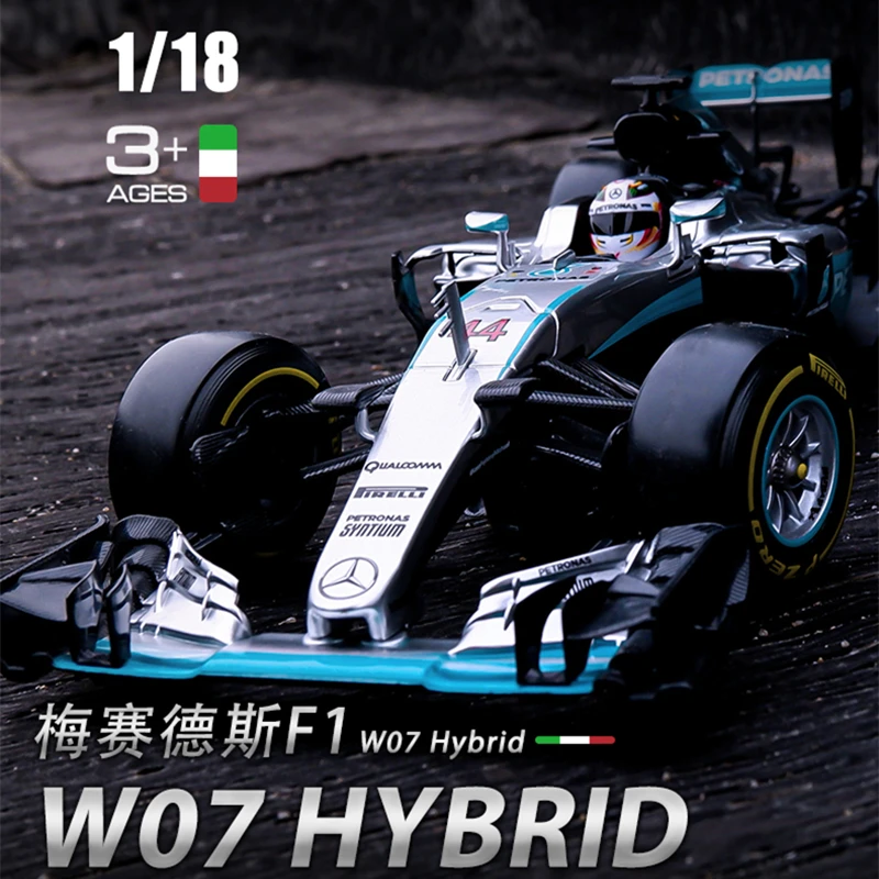 

Модель автомобиля Mercedes-Benz F1 AMG W07 44 6, 1:18, литье под давлением