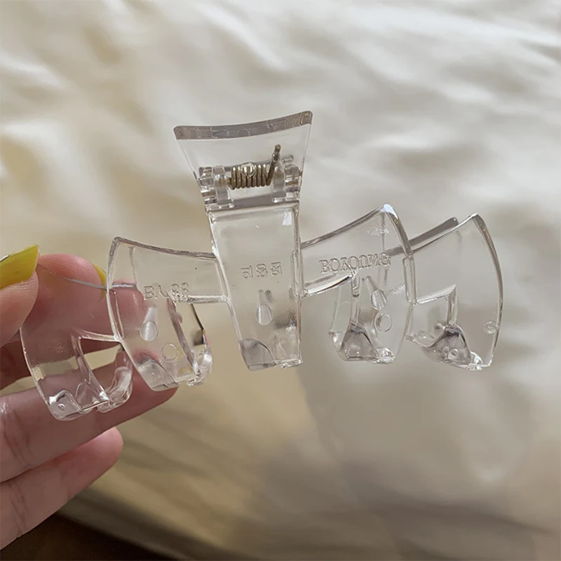 

Elegant Women Solid Color Hair Claw Clamps Girls Hair Accessories Large Size Hair Clips Crab Hairgrips Women Hair Ornaments