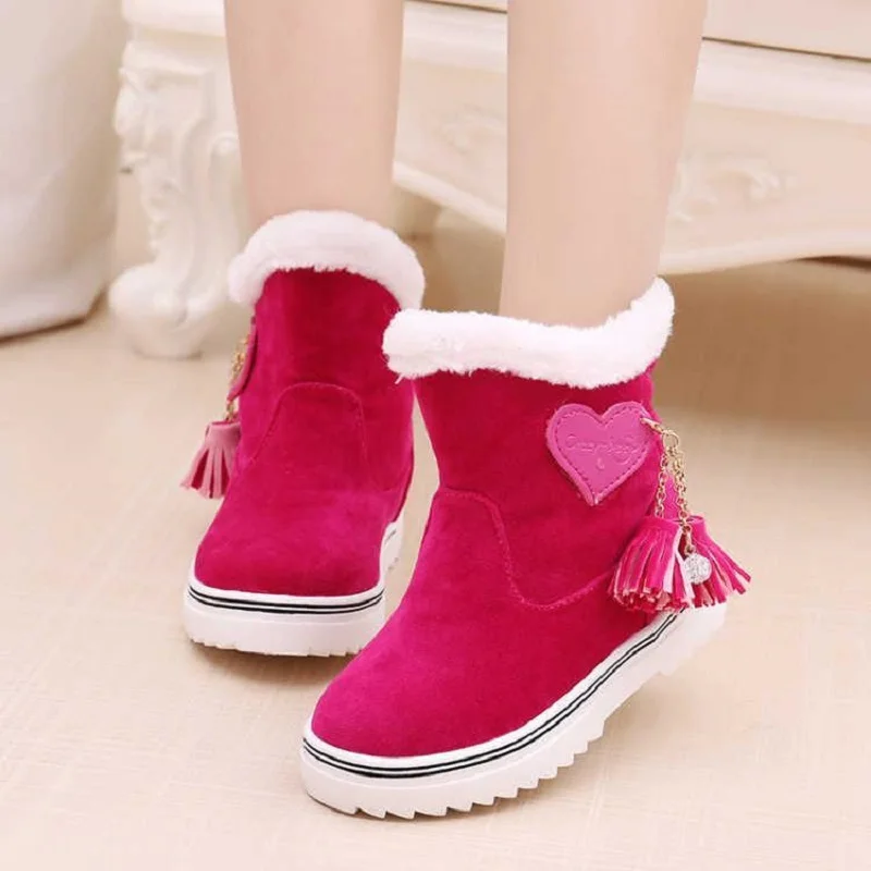 Зимние сапоги для девочек коллекция 2019 года модные детские зимние теплые широкие