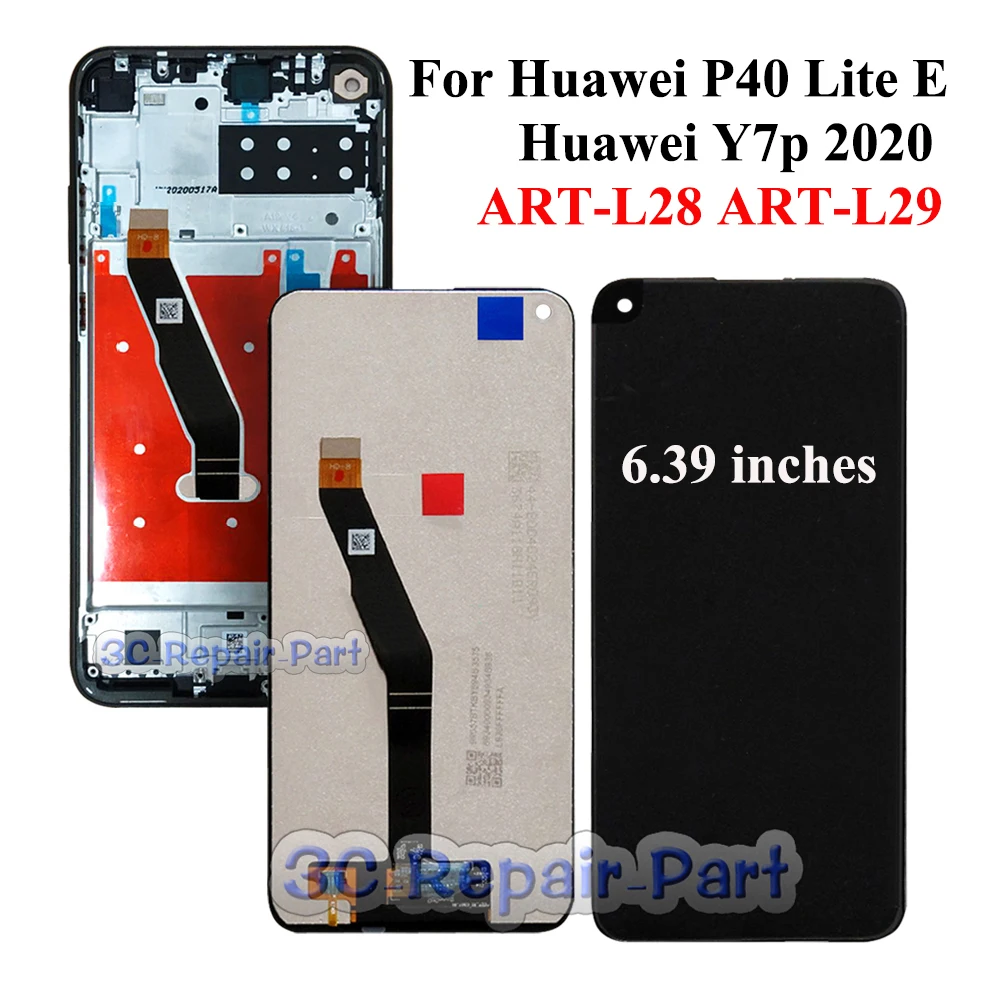 Экран дисплея 6 39 дюйма для Huawei P40 Lite E / Y7p 2020 зеркальный ЖК дисплей рамка