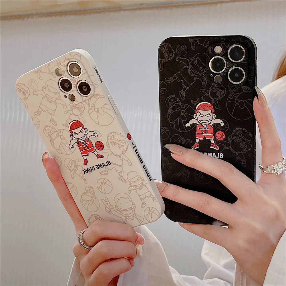 Популярный баскетбольный аниме чехол для телефона Slam Dunk Hanamichi Sakuragi iPhone 13 12 11 Pro X XS