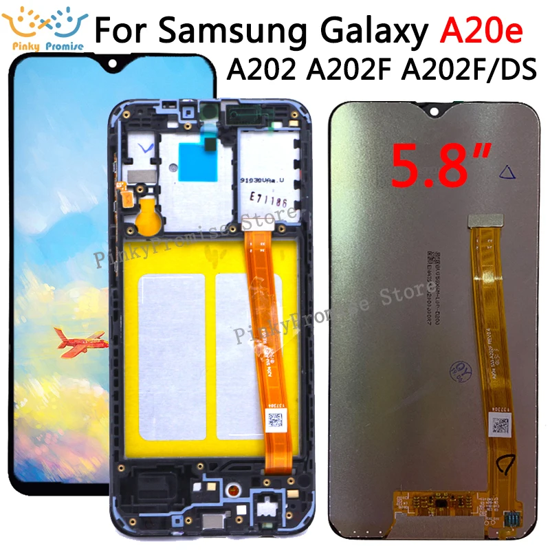Дигитайзер сенсорного экрана в сборе для Samsung Galaxy A20e A202 A202F A202DS ЖК дисплей SAMSUNG