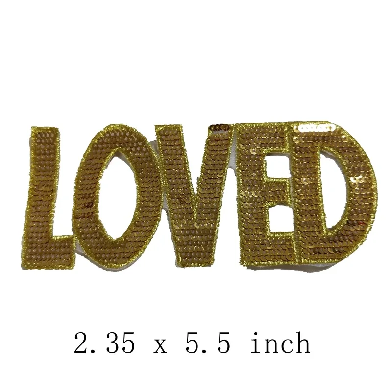 1 шт., Золотая наклейка с блестками для одежды