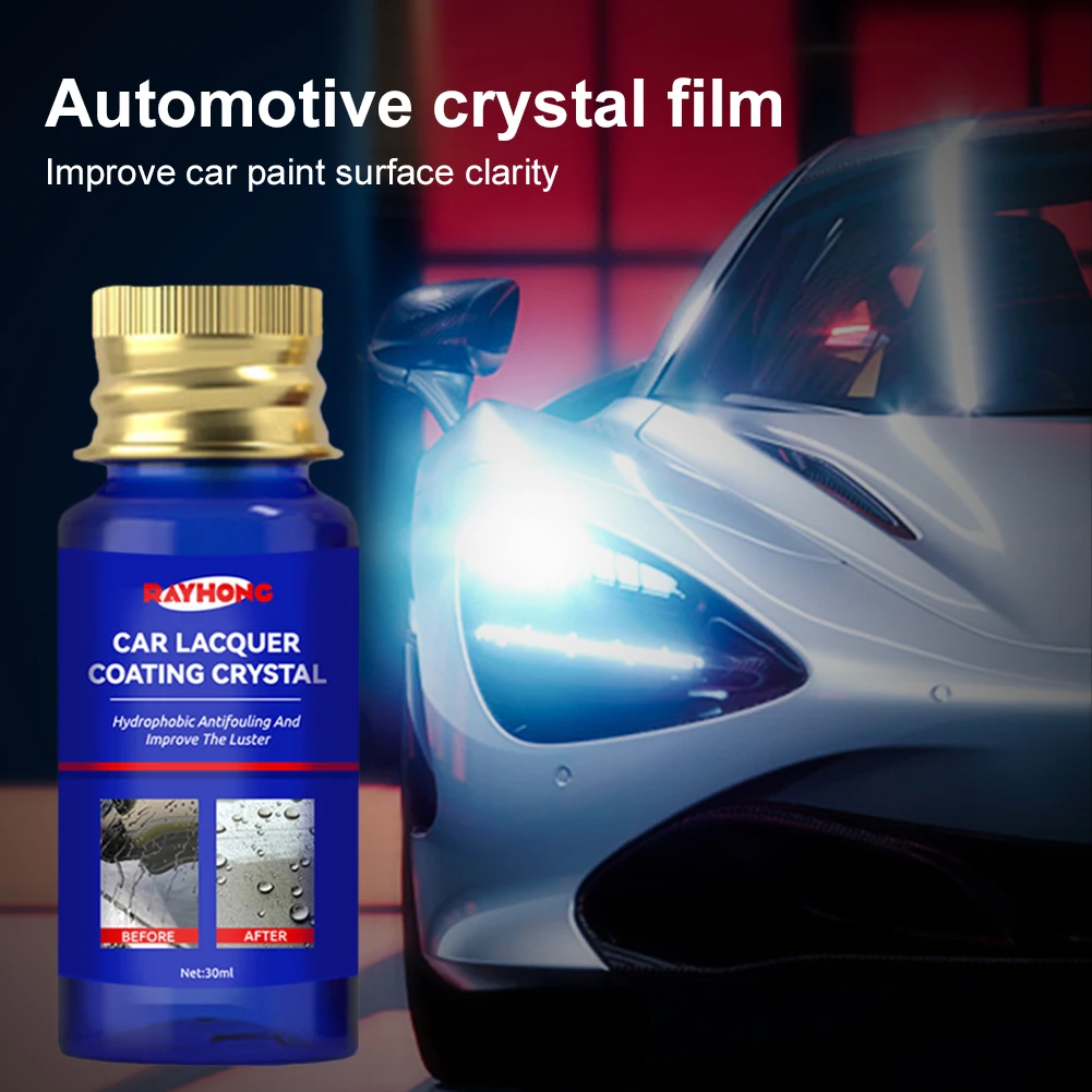 

SALE 30ml Upgraded Auto Ceramic Coat 9H Car Polish Liquid Crystal Coating Spray High Density Super Hydrophobic Liquid Coat Paint