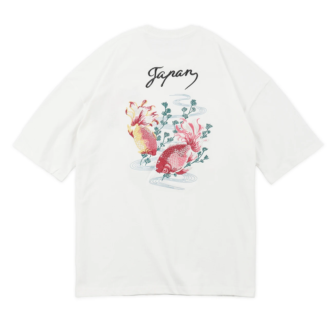 Aelfric Eden Fish футболка с вышивкой Мужская свободная летняя 2020 Harajuku футболки уличная