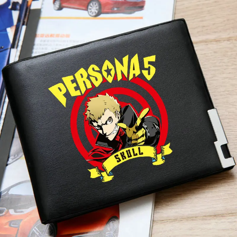 Кошелек с черепом Persona 5 Ryuji Sakamoto кошелек P5 картонная игра короткий кожаный чехол