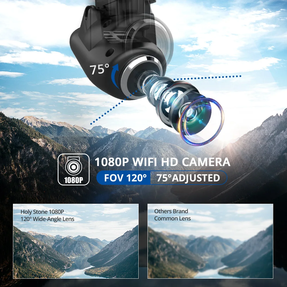 Holy Stone HS120D gps RC Дрон Профессиональный FPV 1080P HD камера дроны следуем за мной gps ГЛОНАСС Квадрокоптер Wifi RC вертолет