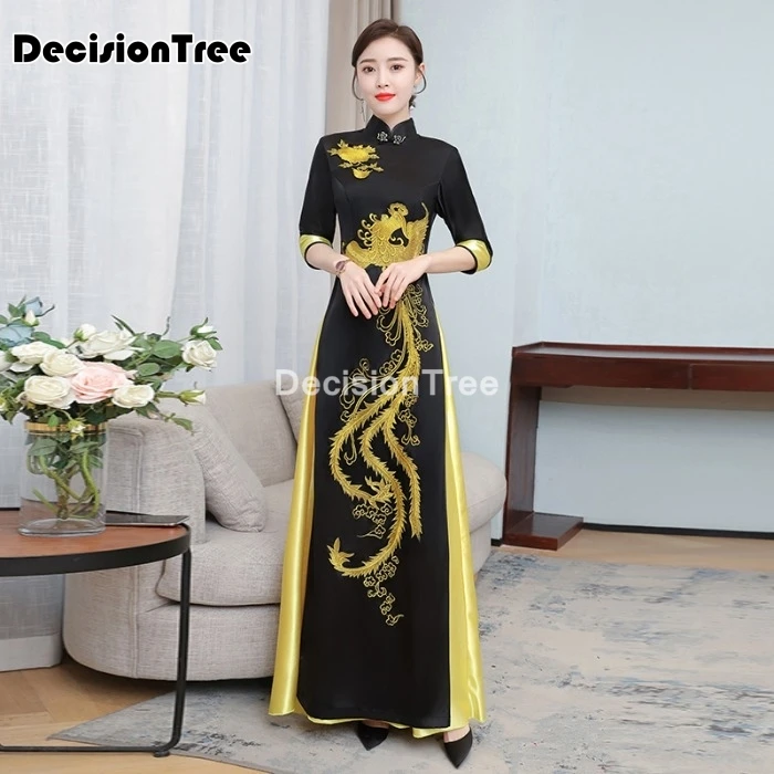 Традиционное китайское платье Ципао 2021 элегантные китайские платья сексуальное