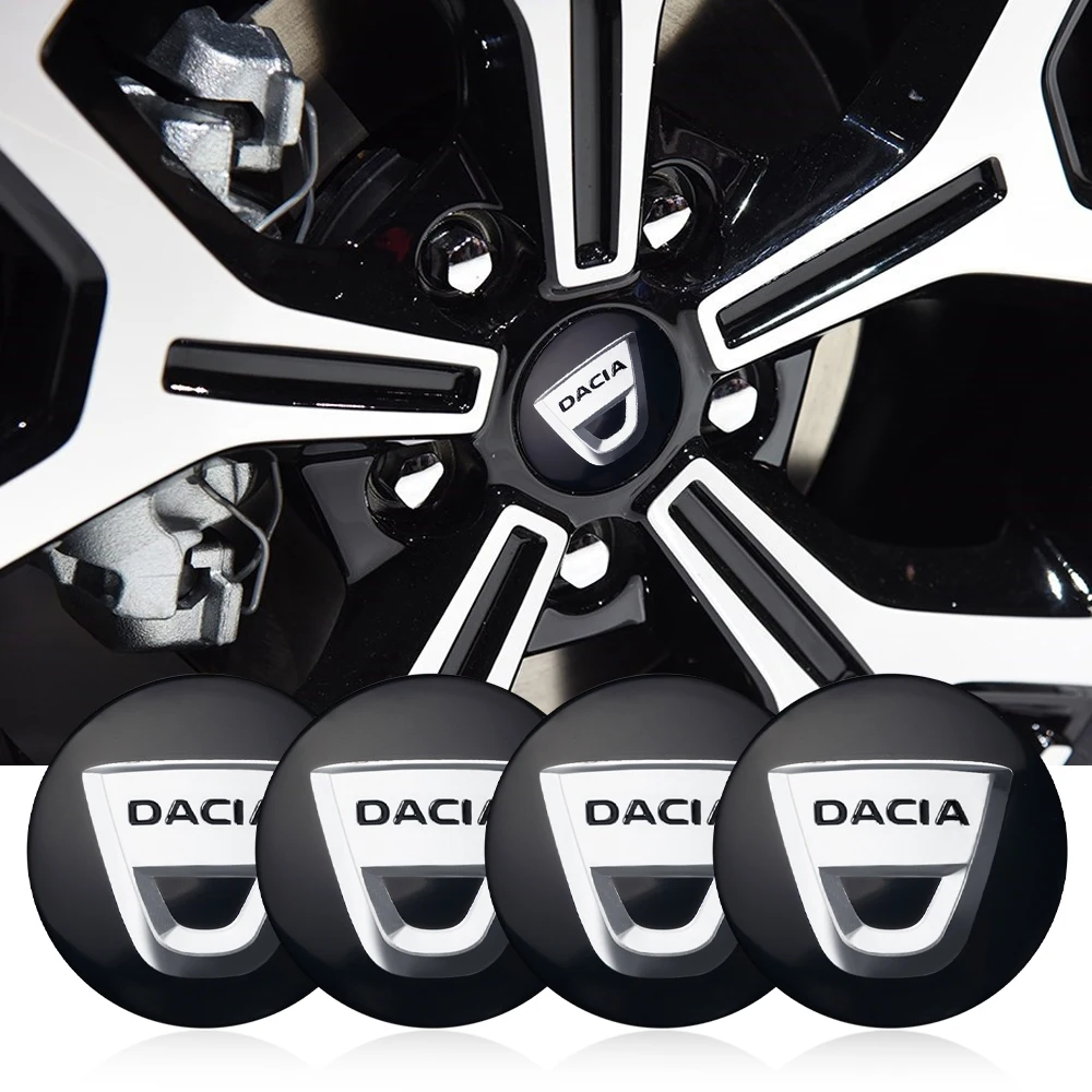 

4pcs 56mm for Dacia Emblem badge Wheel Center Hub Cap Cover Sticker for Dacia Duster Logan Sandero Lodgy Tire Accessories