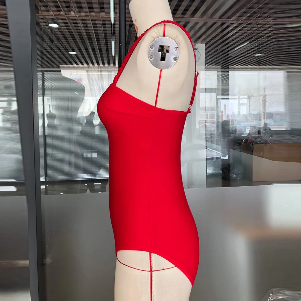 Цельный купальник Танкини с контролем живота женский пляжная одежда сексуальный