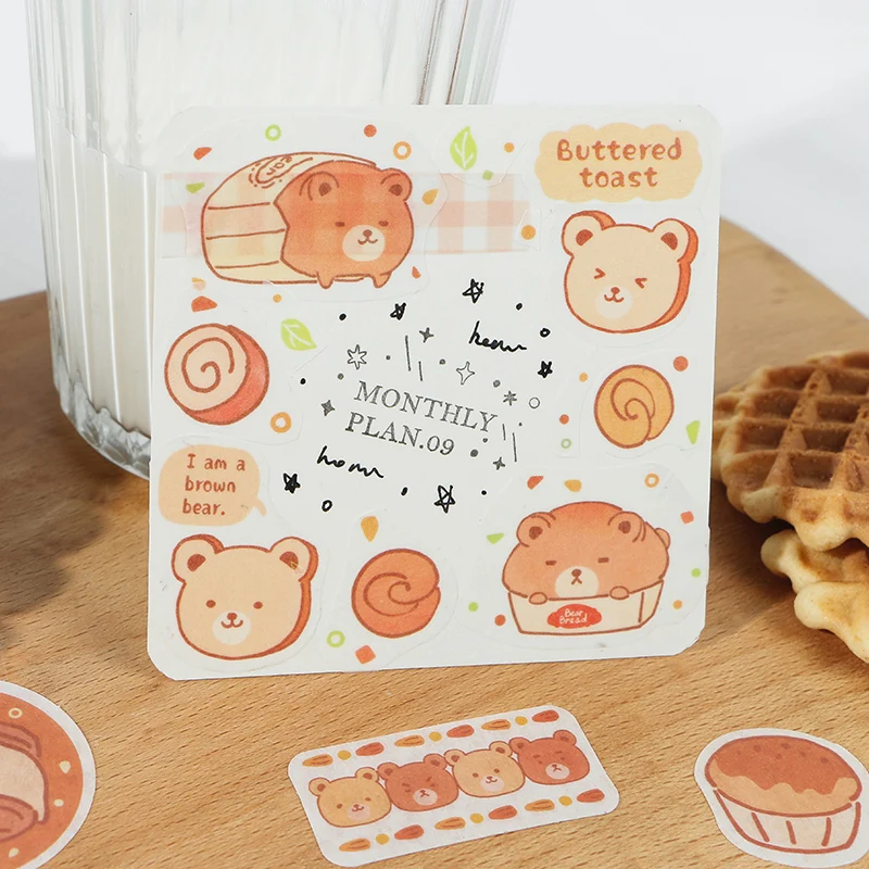 40 шт./лот Kawaii бумажная мини наклейка для хлеба сумка сделай сам дневник