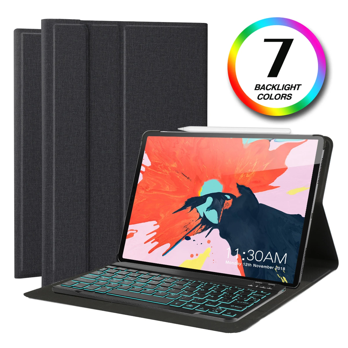 Умный чехол с клавиатурой и подсветкой для iPad Pro 12 9 2018 A1876 A1895 a198.|Чехлы планшетов