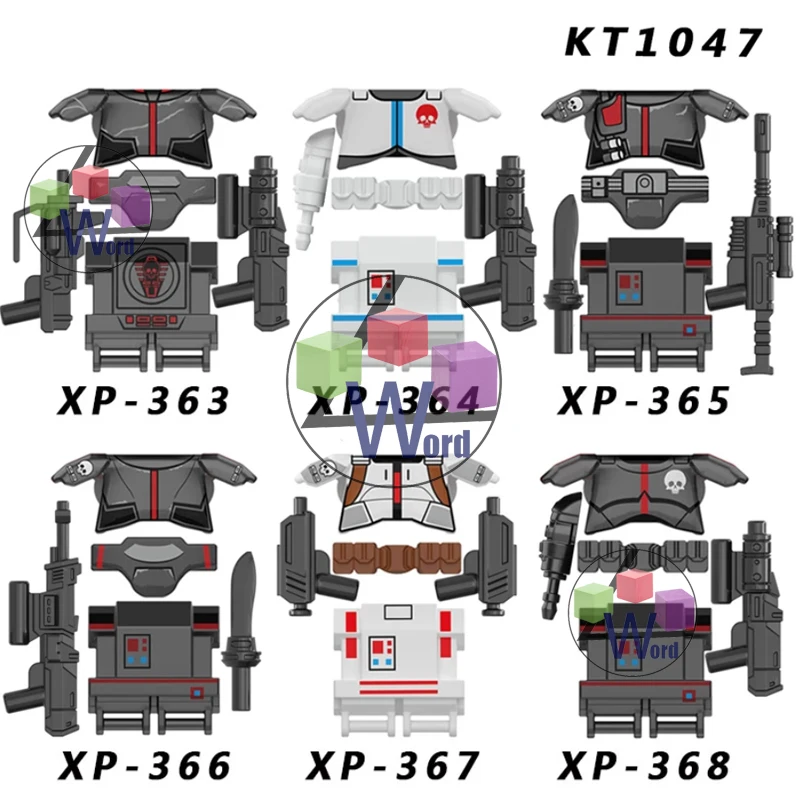 

KT1047 Educational Bricks Action Figures Hot Movie Star Building Block Head Christmas Gift For