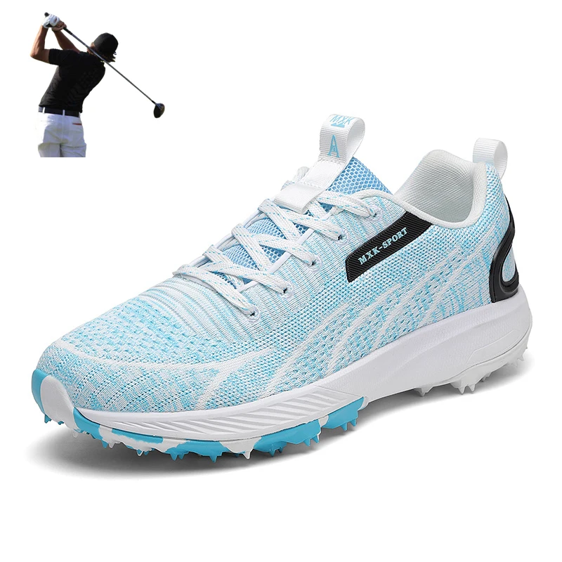 

Кроссовки унисекс сетчатые, дышащие спортивные туфли для гольфа, Нескользящие, Уличная обувь для фитнеса и тренировок