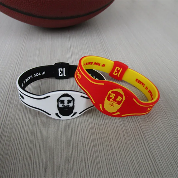 High Quality Basketball Sport Energy Silicone Bangle Bracelet Fans Souvenirs Wristband 19cm Wholesale | Спорт и развлечения