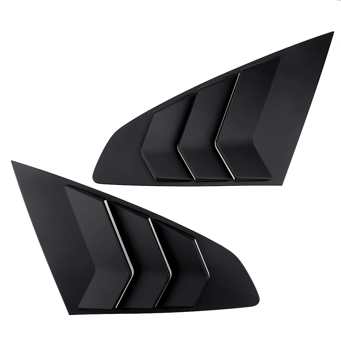 

1Pair Car Black Rear Side Window Vent Louvers Trim Scoop ABS Accessories Fit For VW Arteon 2019 2020