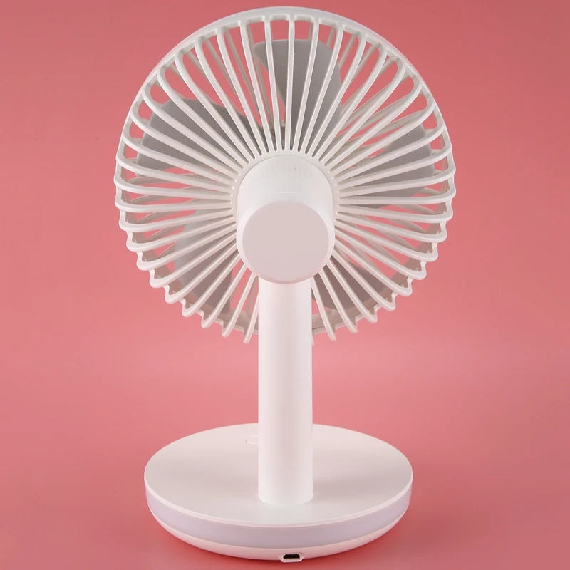 

LED Quiet Desktop Fan Multifunctional USB Portable Desktop Fan