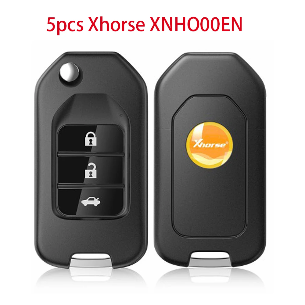 5pcs/lot Xhorse XNHO00EN Wireless Remote Key For Honda Flip 3 Buttons English Version For VVDI2 and VVDI Key Tool