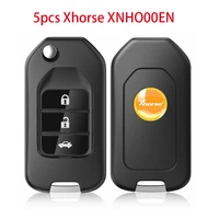 5pcslot xhorse xnho00en wireless remote key for honda flip 3 buttons english version for vvdi2 and vvdi key tool