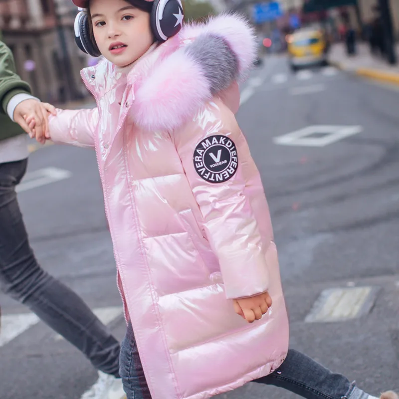 Детская парка на девочку с искусственным мехом длинная зимняя 2021 | одежда и обувь