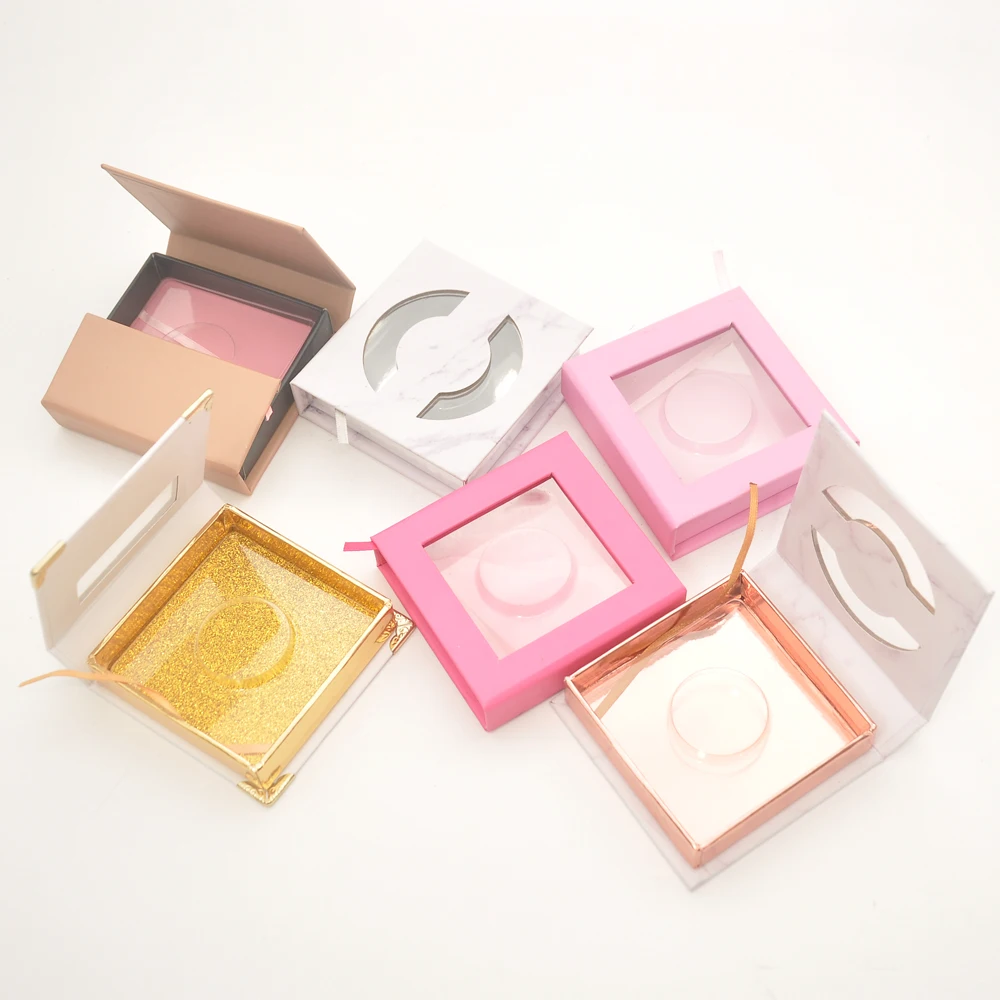 100/упаковка коробка для ресниц Индивидуальная упаковки индивидуальный логотип