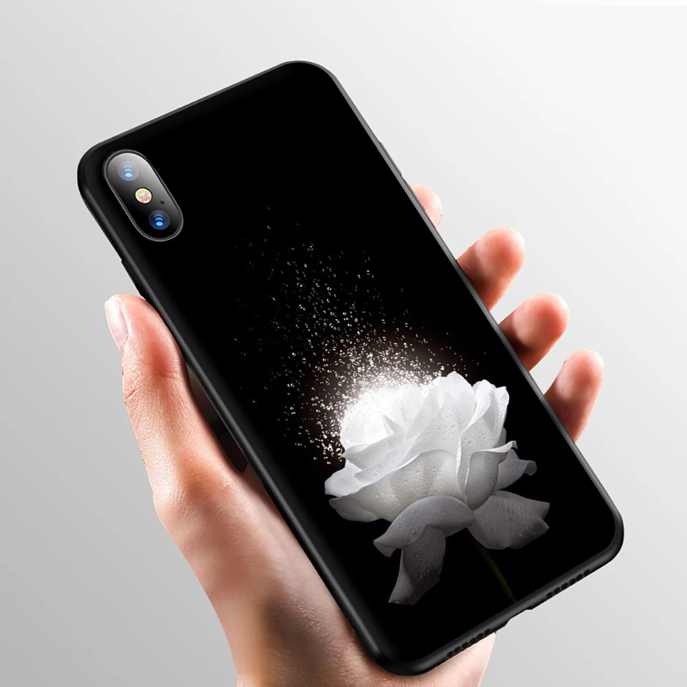 Светящийся в темноте красивый силиконовый чехол для телефона iphone 5 5S SE 2020 6 6S 7 8 plus X