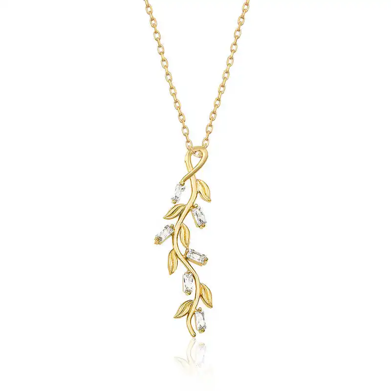 

Silverlina Silver Gold Ivy Women Necklace
