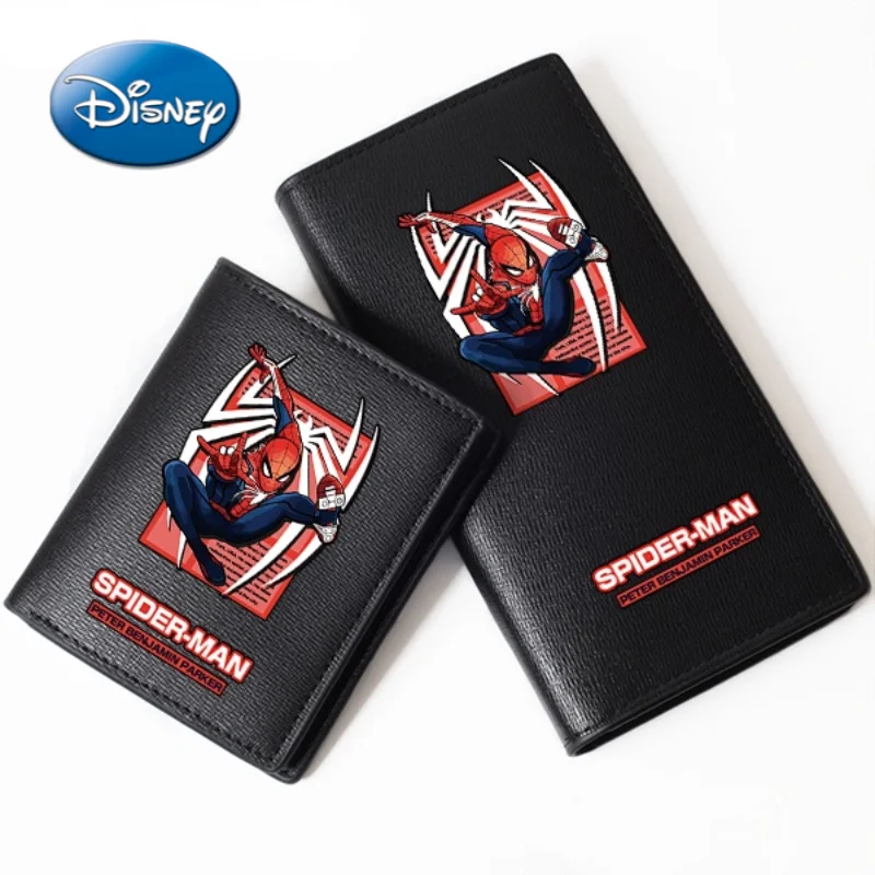 

New Disney Marvel Printed Men's and Women's Long Wallet Fashion Clutch Multi-card Slot Short Wallet Card Pack Christmas Gifts