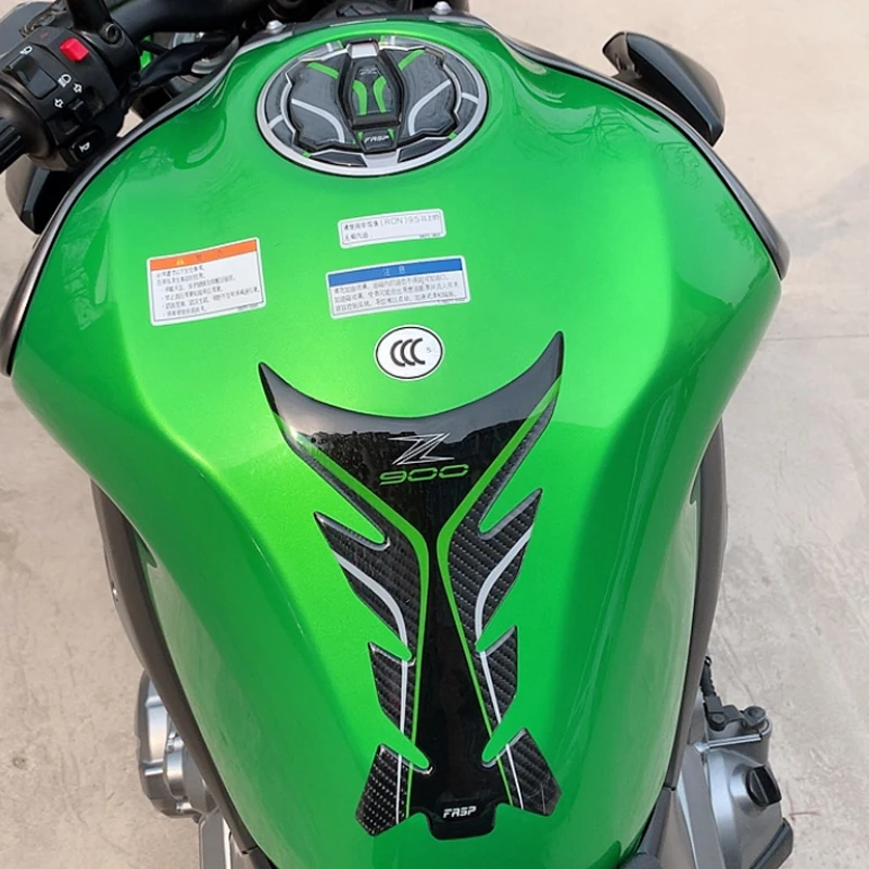 2020 5D углеродное волокно Kawasaki z900 наклейка на бак мотоцикла накладка для газа