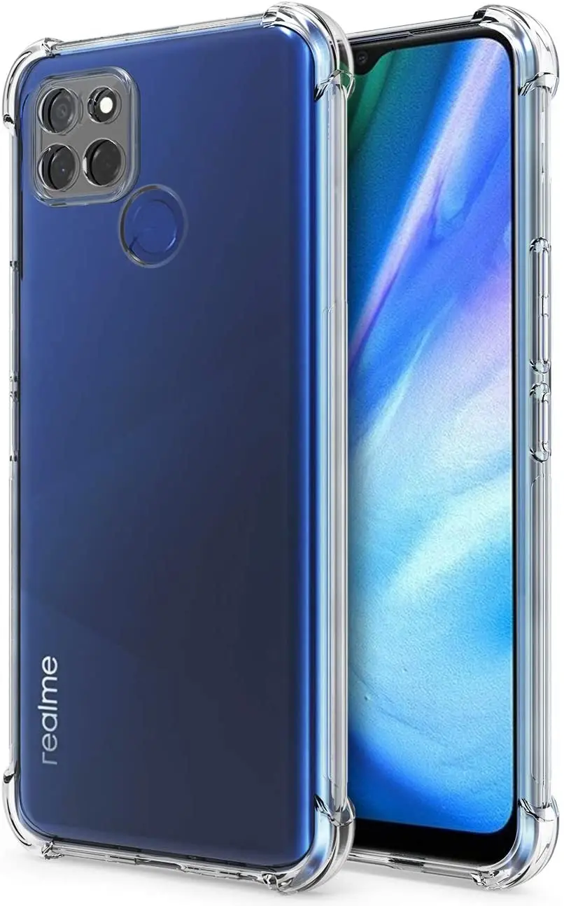 

Противоударный мягкий прозрачный защитный чехол из ТПУ с защитой от царапин для Oppo Realme V3