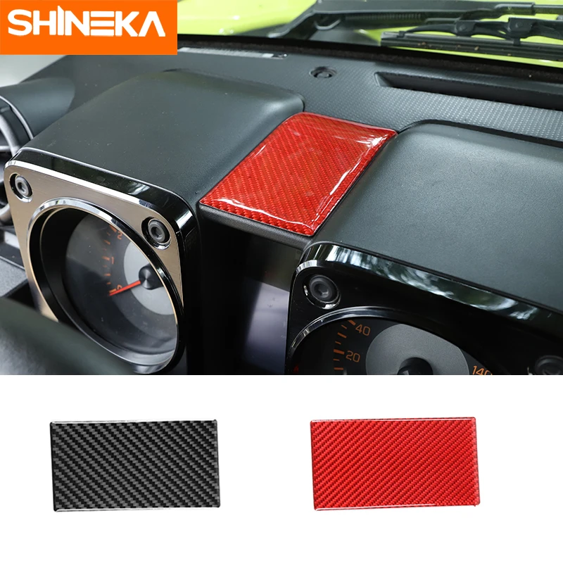 

SHINEKA Interior Mouldings For Suzuki Jimny Carbon Fiber Car Dashboard Decoration Sticker Accessories For Suzuki Jimny 2019 2020
