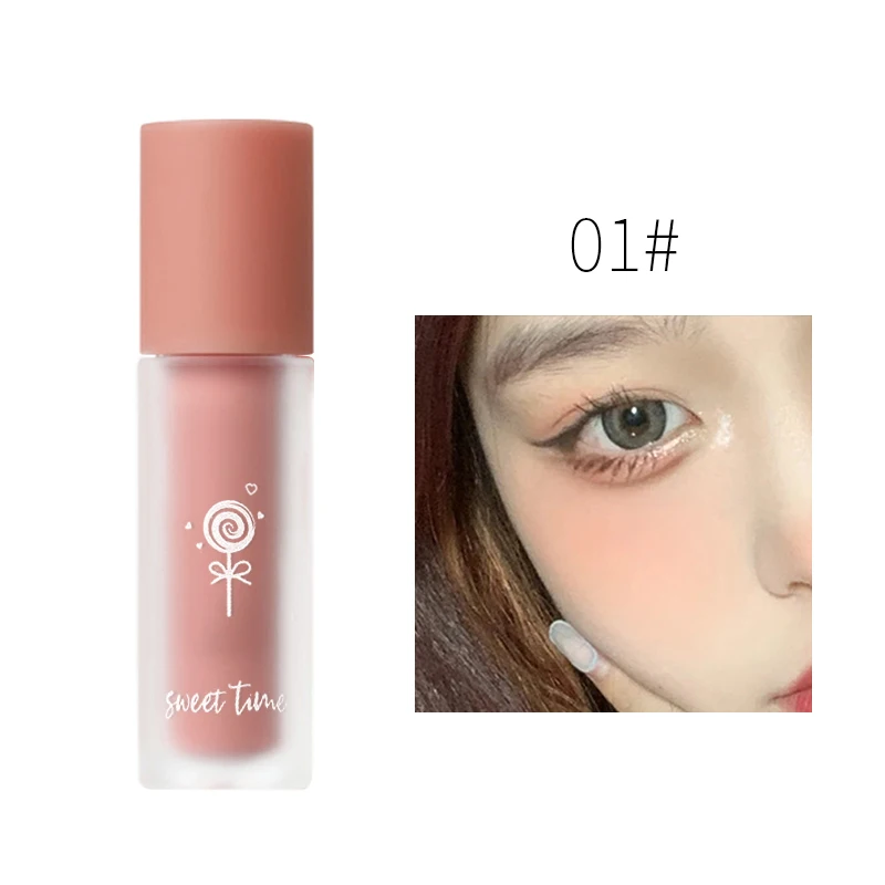 Жидкие румяна 3 цветов матовые бархатные пигмент для лица стойкие натуральные