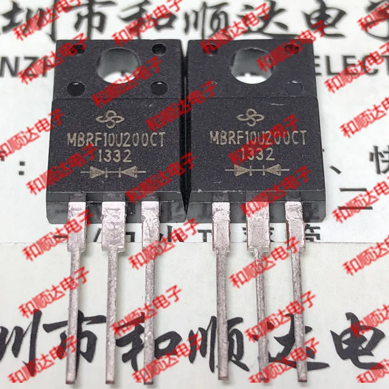 

10 шт. MBRF10U200CT TO-220F 200V 10A