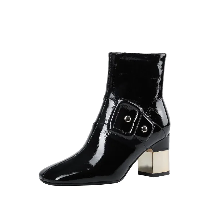 MLJUESE/2020 г. женские ботильоны из коровьей кожи зимние короткие плюшевые ботинки на