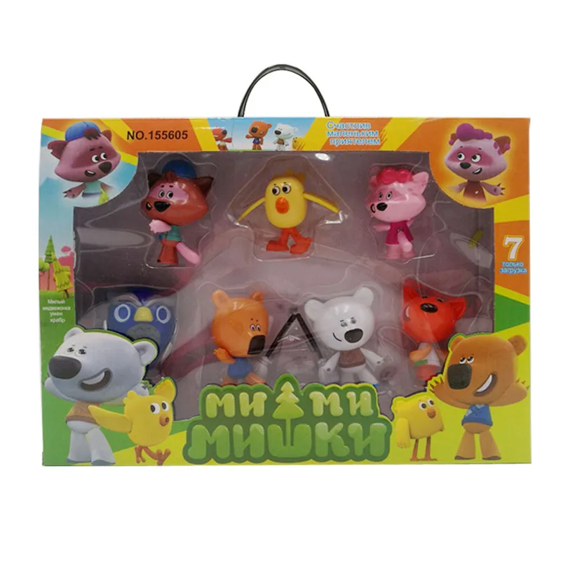 

Children's Anime Kawaii Figures Toys for Baby Girls Boys Cute Animal Playsets Pack Educational Birthday Gift