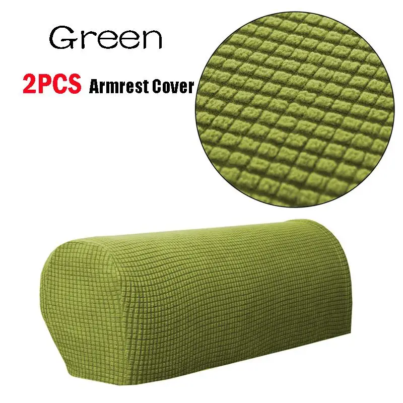

Sofa Armrest Covers 2 Piece Set Soft Polar Fleece Comfortable Home Decor Simple Breathable Cloth Stretchy Chair Arm Protectors