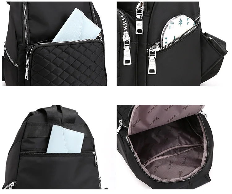 

Chuwanglin Nylon casual backpack women school bags for teenage girls Lingge Waterproof travel bags mochila feminina A91801