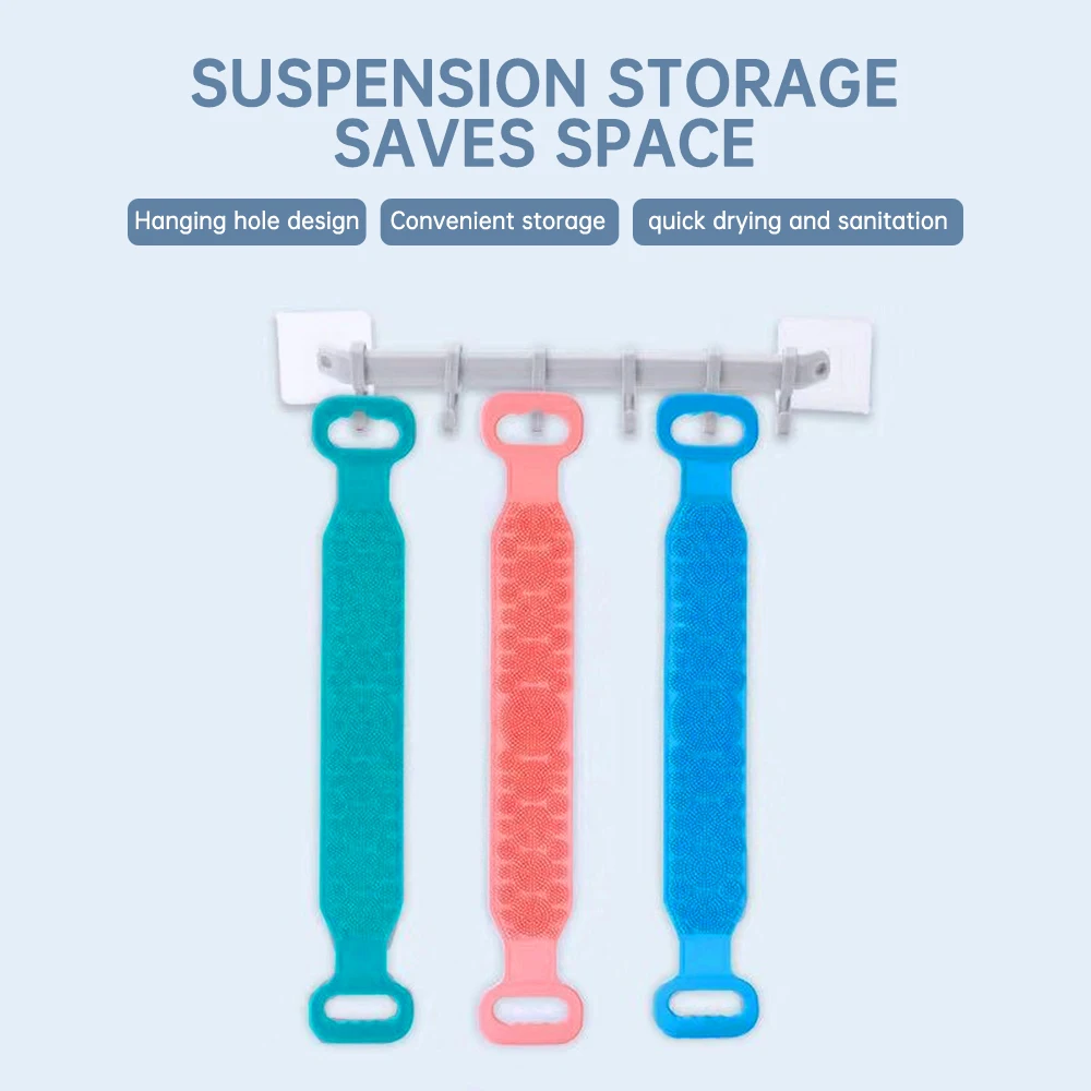 68 см Силиконовая задняя банная щетка для душа мытья тела банное полотенце