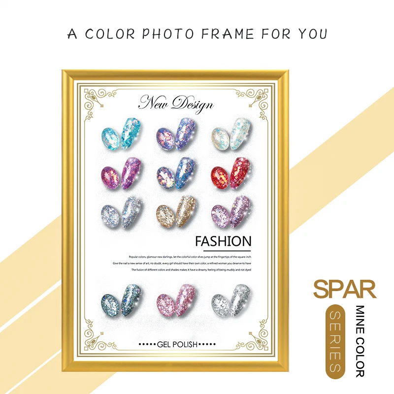 

12 Colors Reflective Glitter Gel Nail Polish Auroras Nail Art Holographics Effect Soak Off UV Gel for Nails Design 8g