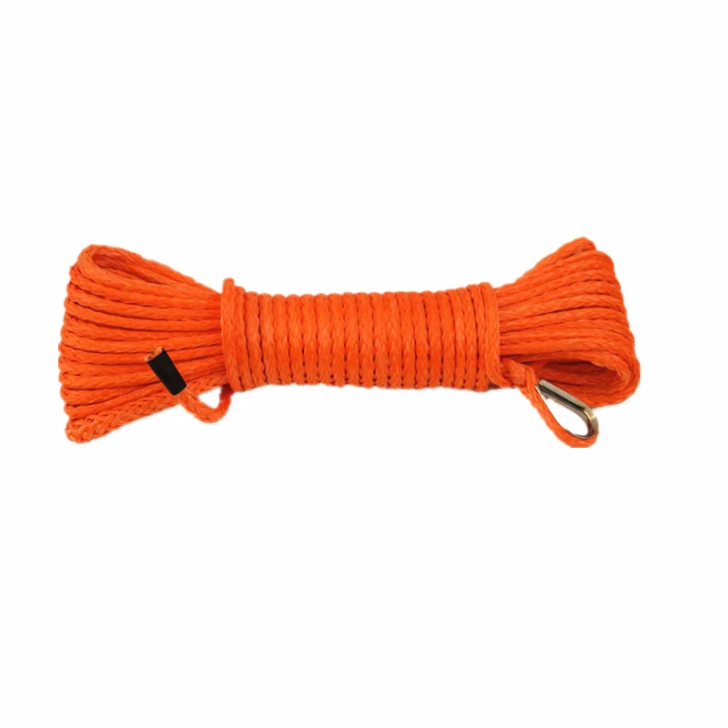4mm 15m orange 4 мм* 15 м 5 мм* 15 м 6 мм* 15 м синтетический трос лебедки буксировочный трос лебедка линия синтетический трос лебедки плазменный трос для ATV UTV SUV - Название цвета: 4mm 15m orange